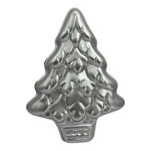 Wilton Vintage Christmas Tree Cake Pan #502-1107 Aluminum Mold